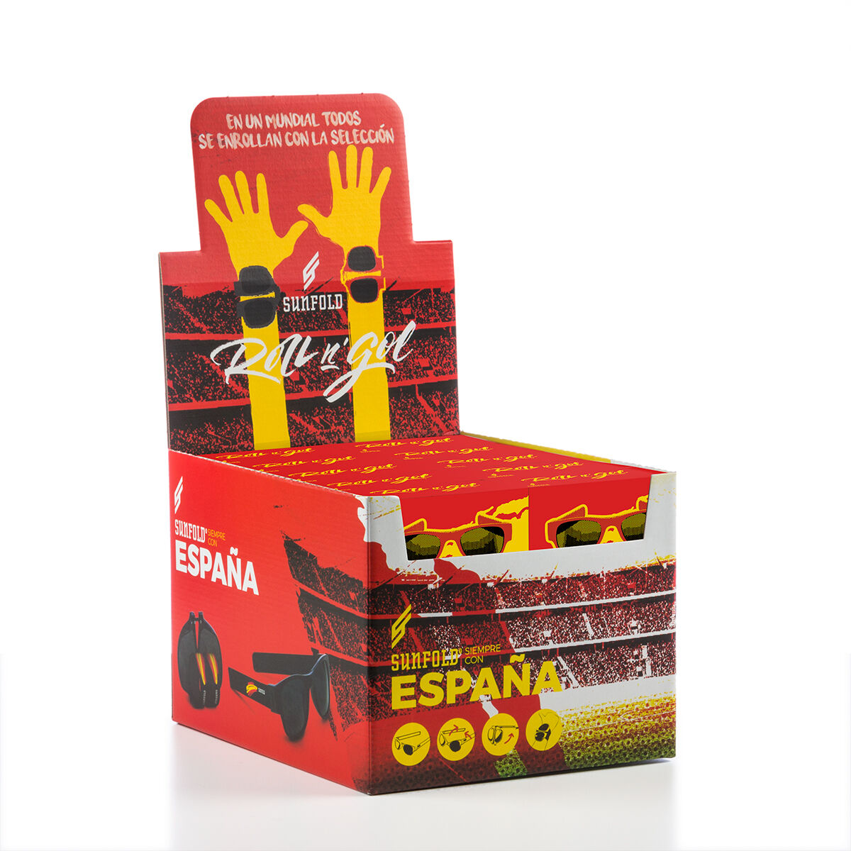 Összecsukható napszemüveg Sunfold Spain Red